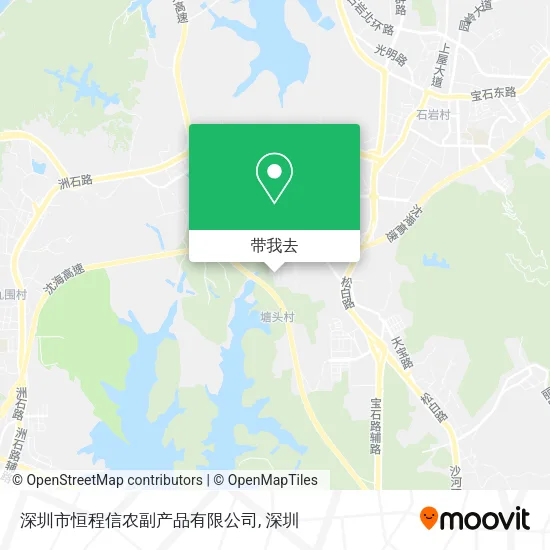 深圳市恒程信农副产品有限公司地图