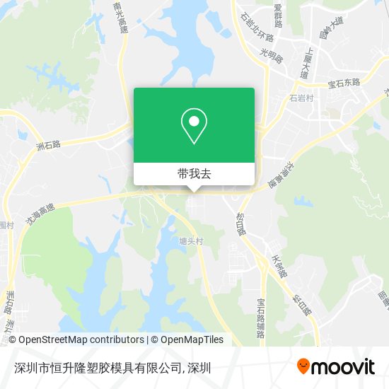 深圳市恒升隆塑胶模具有限公司地图