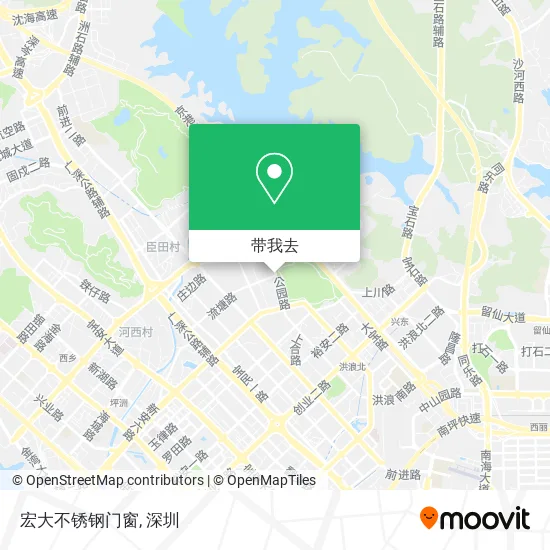 宏大不锈钢门窗地图