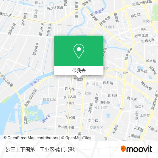 沙三上下围第二工业区-南门地图