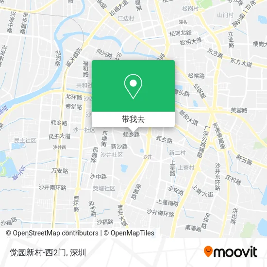 觉园新村-西2门地图