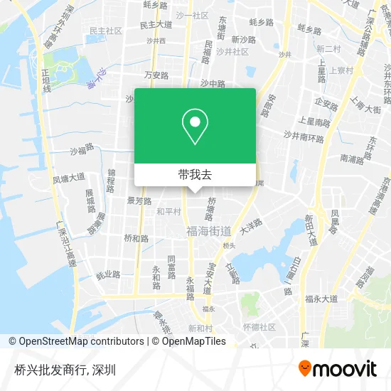桥兴批发商行地图