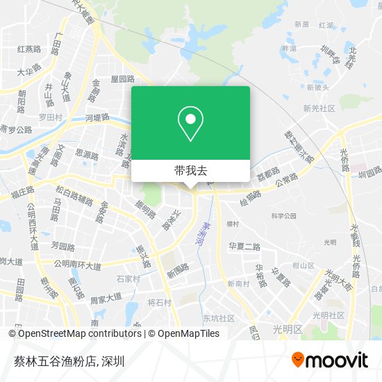 蔡林五谷渔粉店地图