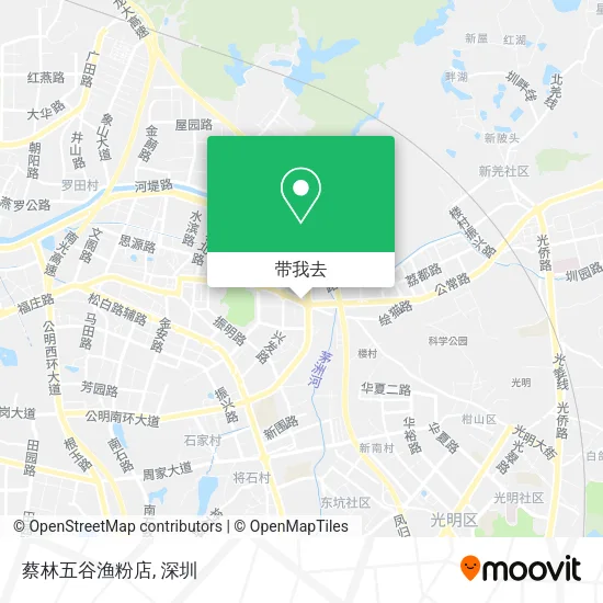 蔡林五谷渔粉店地图