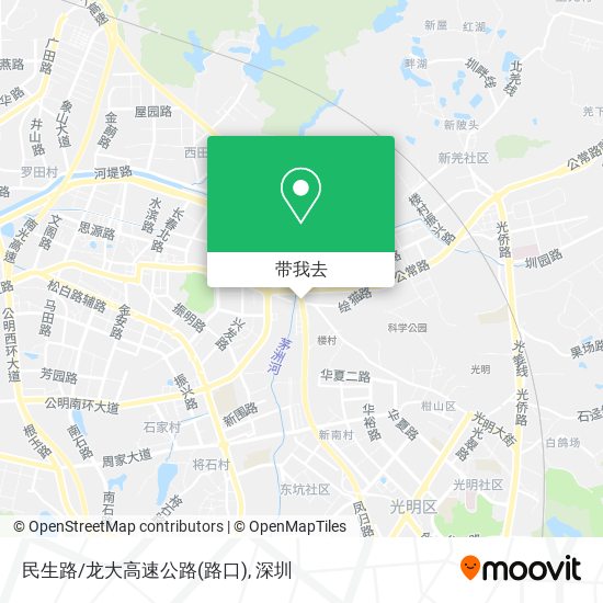 民生路/龙大高速公路(路口)地图