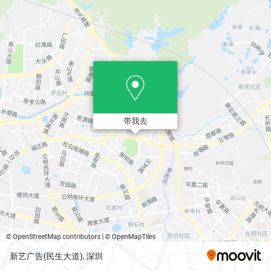 新艺广告(民生大道)地图