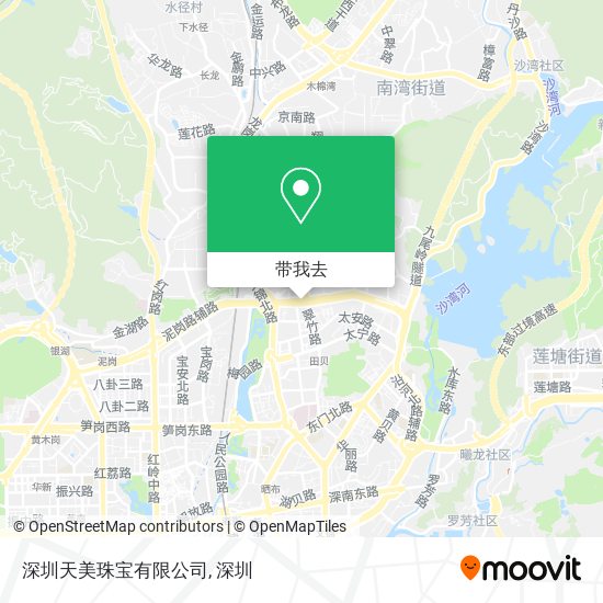 深圳天美珠宝有限公司地图