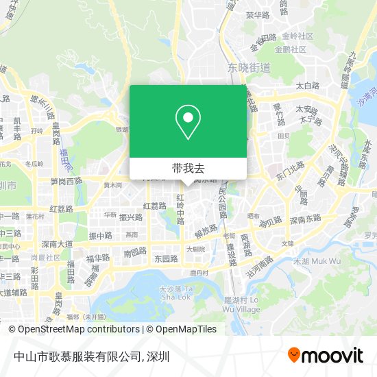 中山市歌慕服装有限公司地图