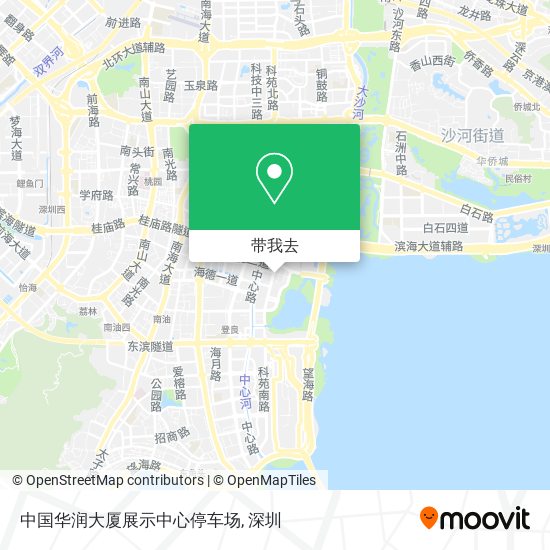 中国华润大厦展示中心停车场地图