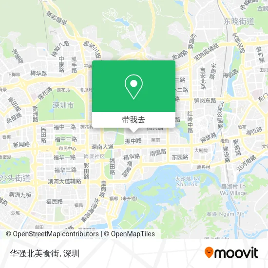 华强北美食街地图