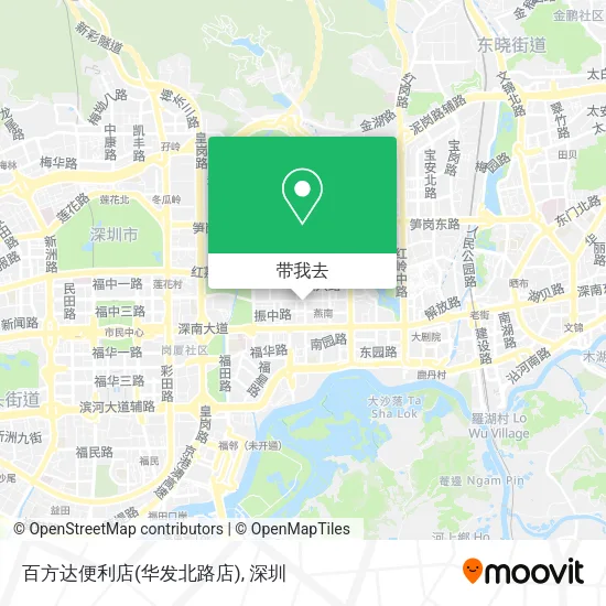百方达便利店(华发北路店)地图