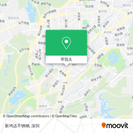 新鸿达不锈钢地图