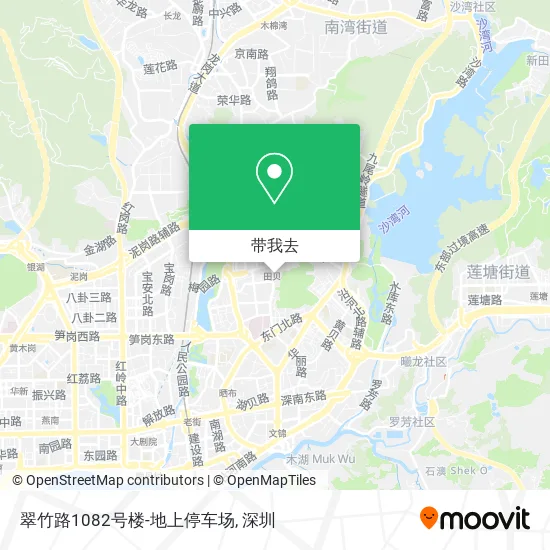 翠竹路1082号楼-地上停车场地图