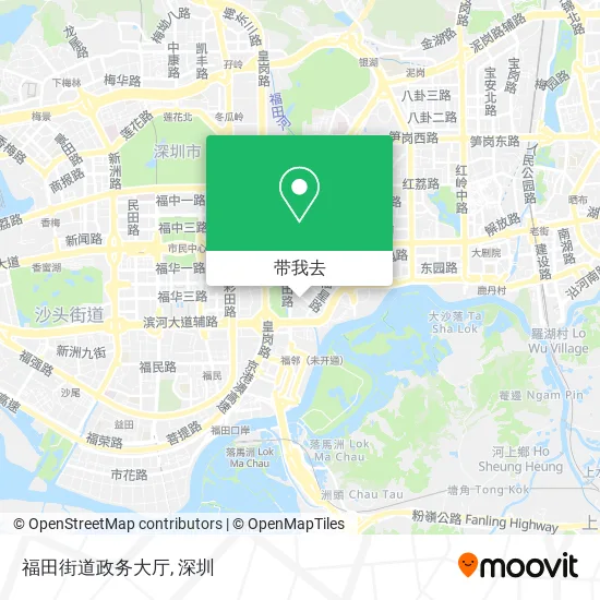 福田街道政务大厅地图