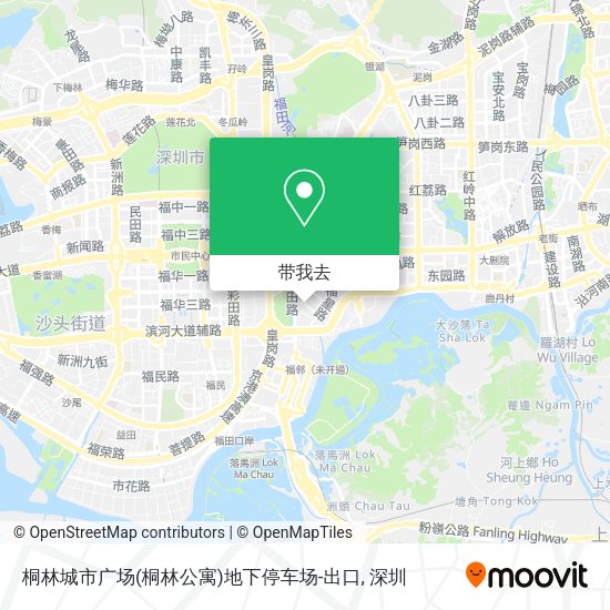 桐林城市广场(桐林公寓)地下停车场-出口地图