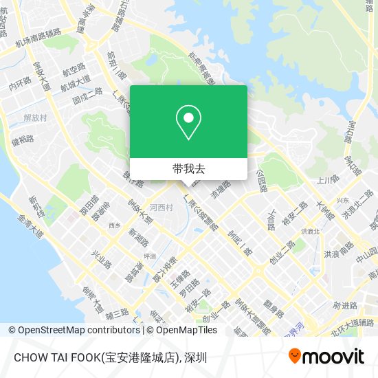 CHOW TAI FOOK(宝安港隆城店)地图