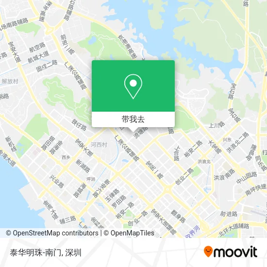 泰华明珠-南门地图