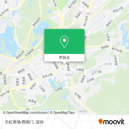 天虹商场-西南门地图