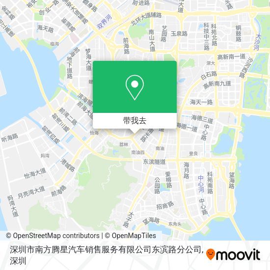 深圳市南方腾星汽车销售服务有限公司东滨路分公司地图