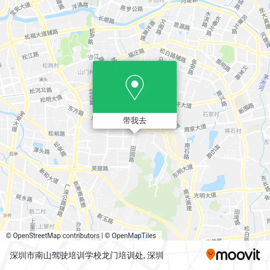 深圳市南山驾驶培训学校龙门培训处地图