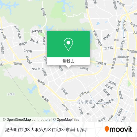 泥头咀住宅区大浪第八区住宅区-东南门地图