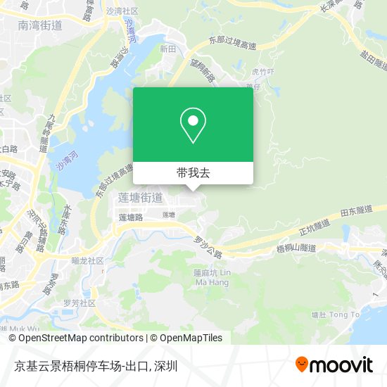 京基云景梧桐停车场-出口地图