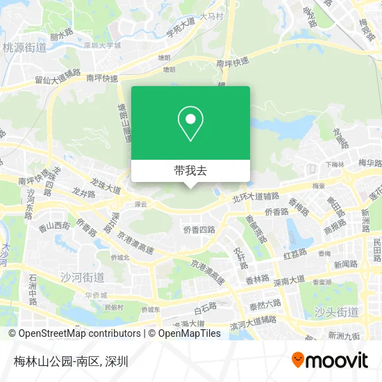 梅林山公园-南区地图