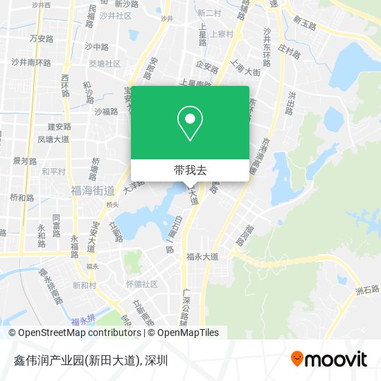 鑫伟润产业园(新田大道)地图