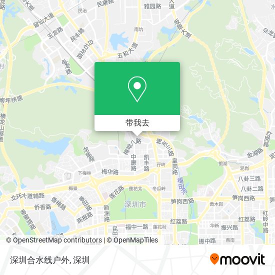 深圳合水线户外地图