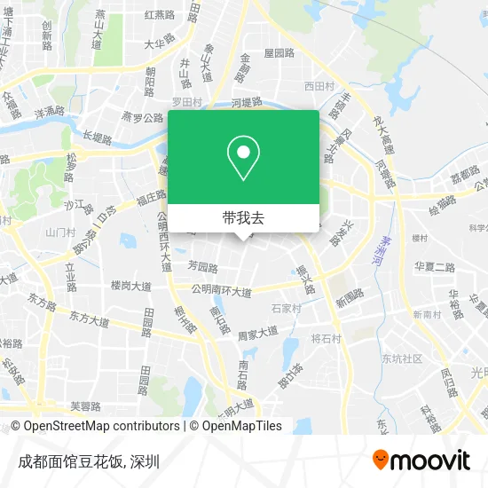 成都面馆豆花饭地图