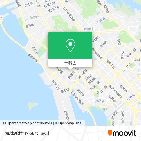 海城新村1区66号地图