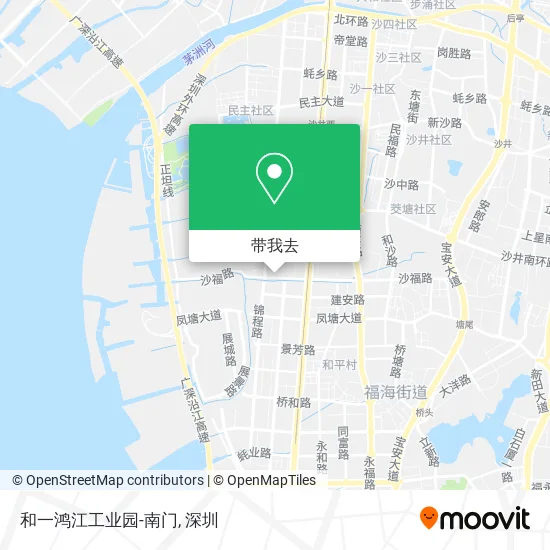 和一鸿江工业园-南门地图