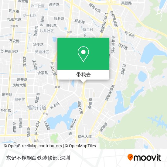 东记不锈钢白铁装修部地图