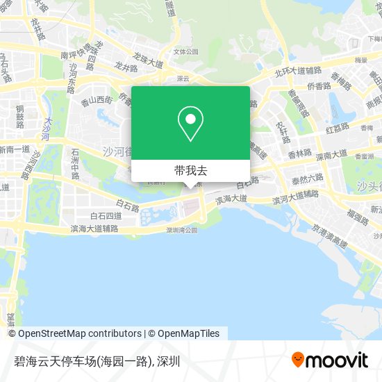 碧海云天停车场(海园一路)地图