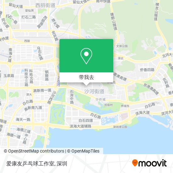 爱康友乒乓球工作室地图