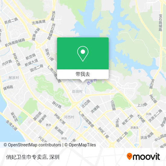 俏妃卫生巾专卖店地图