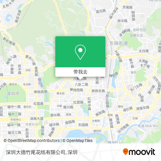 深圳大德竹尾花纸有限公司地图