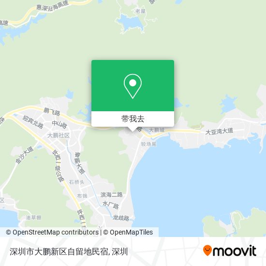 深圳市大鹏新区自留地民宿地图