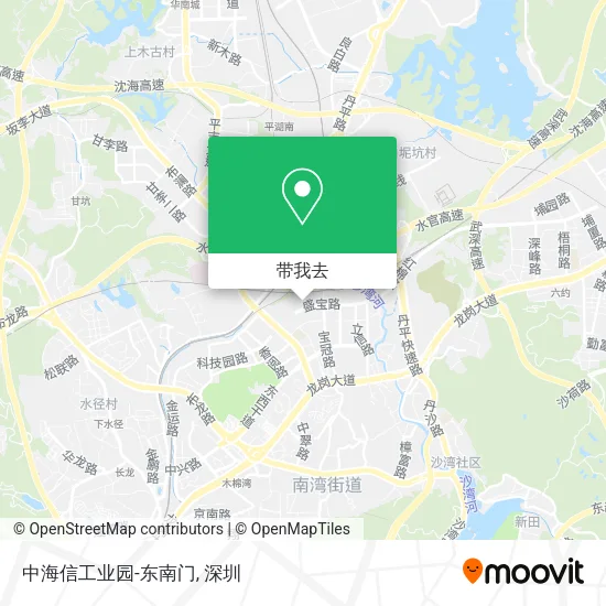 中海信工业园-东南门地图