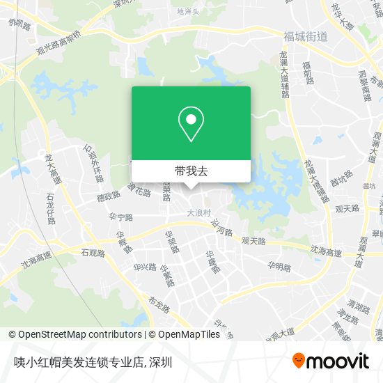 咦小红帽美发连锁专业店地图