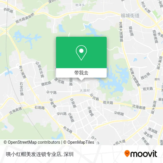 咦小红帽美发连锁专业店地图