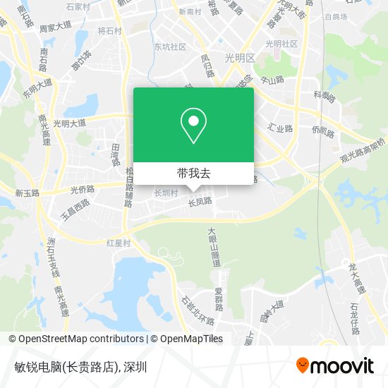 敏锐电脑(长贵路店)地图