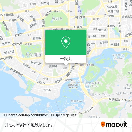 开心小站(福民地铁店)地图