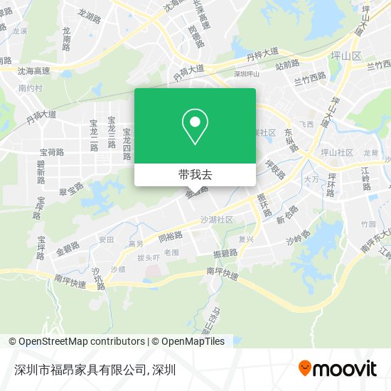 深圳市福昂家具有限公司地图