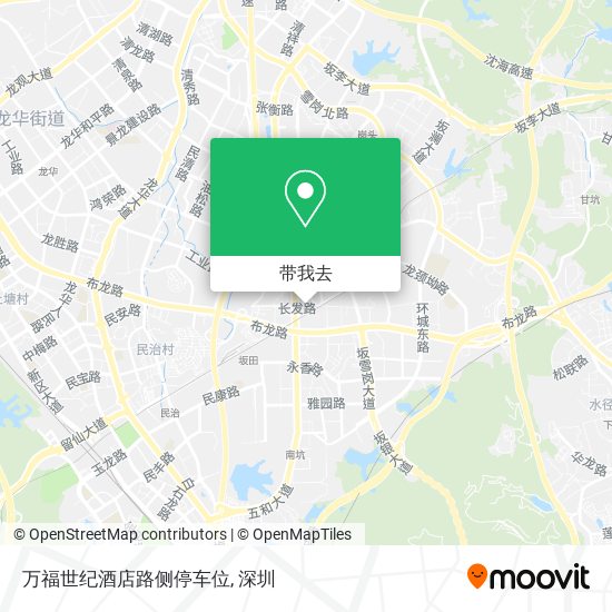 万福世纪酒店路侧停车位地图