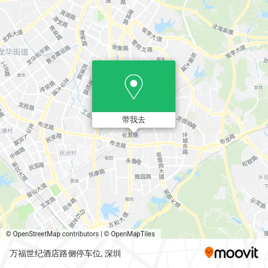 万福世纪酒店路侧停车位地图