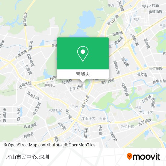 坪山市民中心地图
