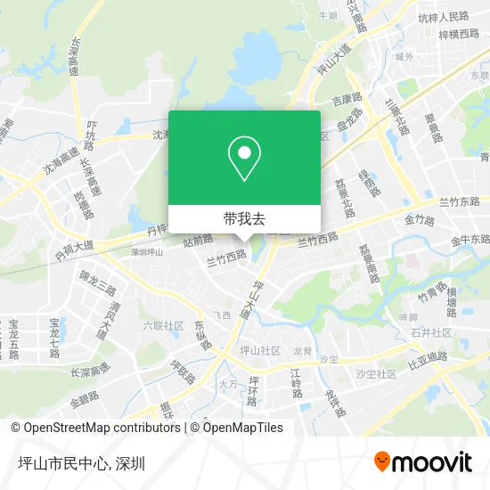 坪山市民中心地图