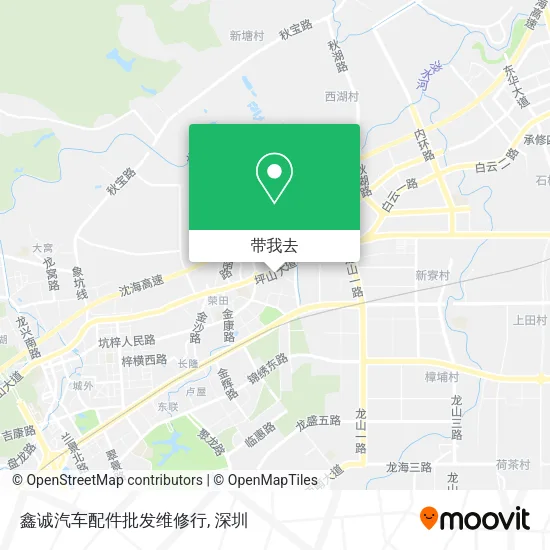 鑫诚汽车配件批发维修行地图