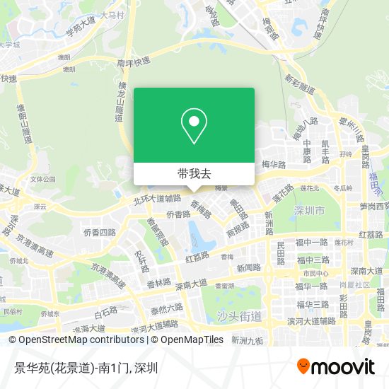 景华苑(花景道)-南1门地图